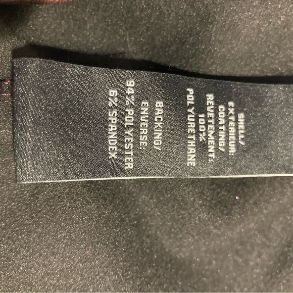 7 FOR ALL MANKIND Sz L  Vegan Leather High Rise Comfort Waist Leggings - Picture 6 of 8